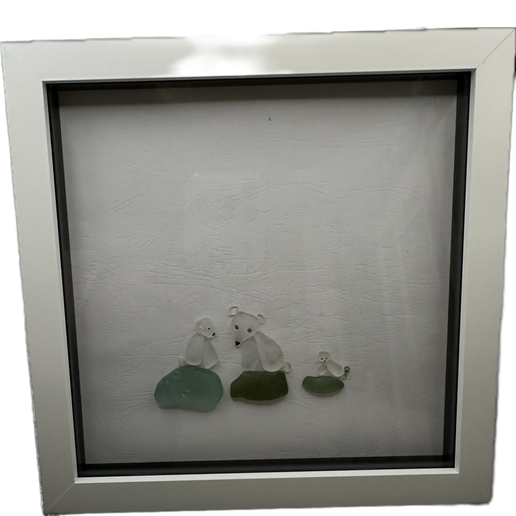 Sea Glass Framed Art work