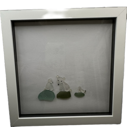 Sea Glass Framed Art work