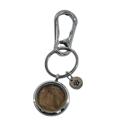 Memorial Locket  "Ashes or Photo Keyring