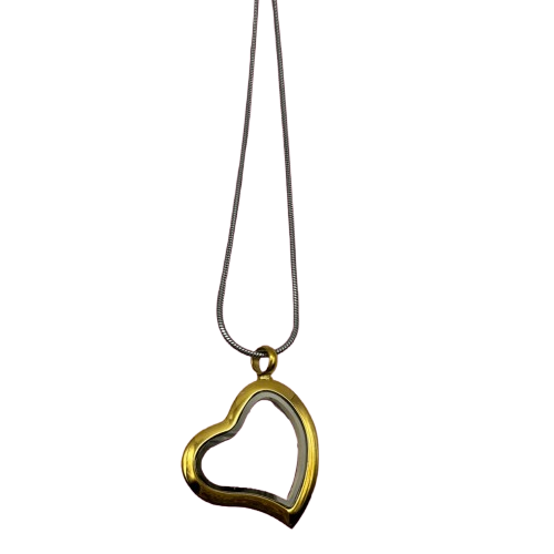 Gold Color Heart "Urn"  Pendant or Keyring