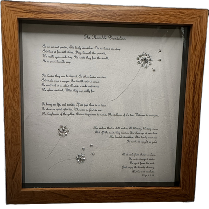 Dandelion Poem Boxed Art
