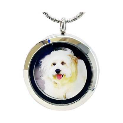 Memorial Locket  "Ashes or Photo Pendant"