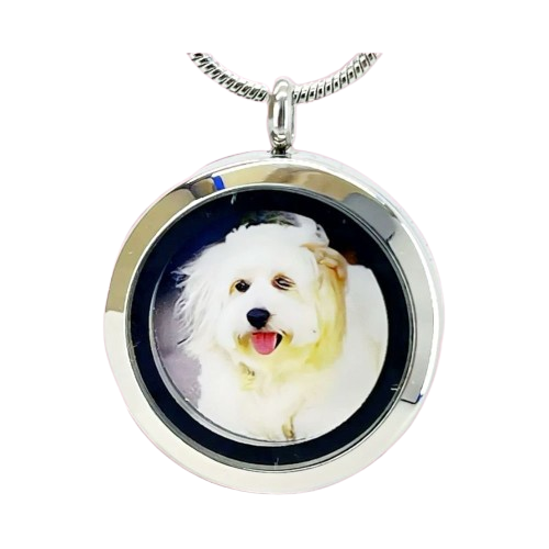 Memorial Locket  "Ashes or Photo Pendant"