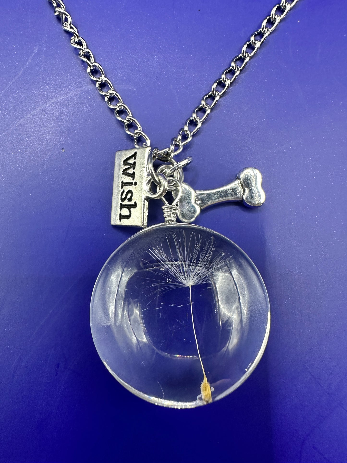 Dandelion and Charm Pendant or Keyring