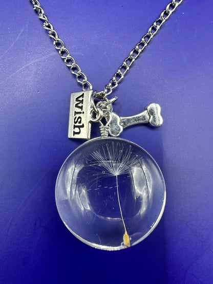 Dandelion and Charm Pendant or Keyring