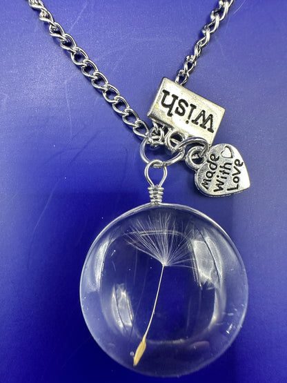 Dandelion and Charm Pendant or Keyring