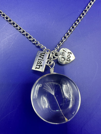 Dandelion and Charm Pendant or Keyring