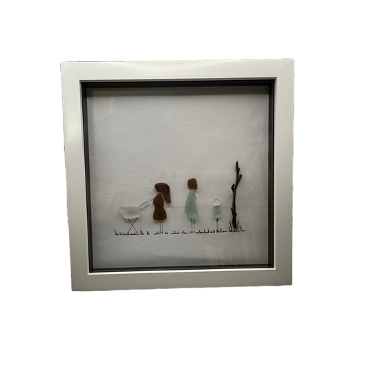 Sea Glass Framed Art work