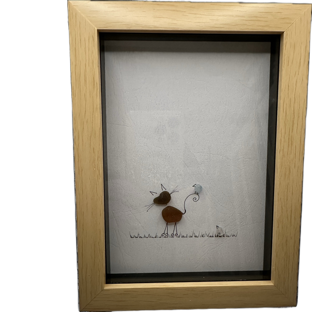 Sea Glass Framed Art work