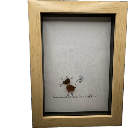 Sea Glass Framed Art work